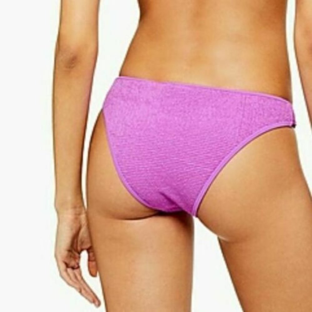 Topshop Crinkle Swimsuit Bikini Bottoms